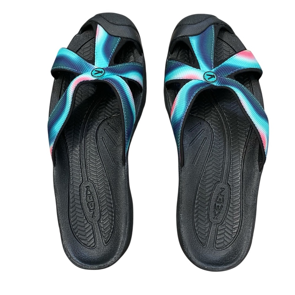 Keen Bali Slide Sandal Women’s Size 9 Multicolor Straps Quick Dry Travel Hike